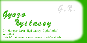 gyozo nyilassy business card